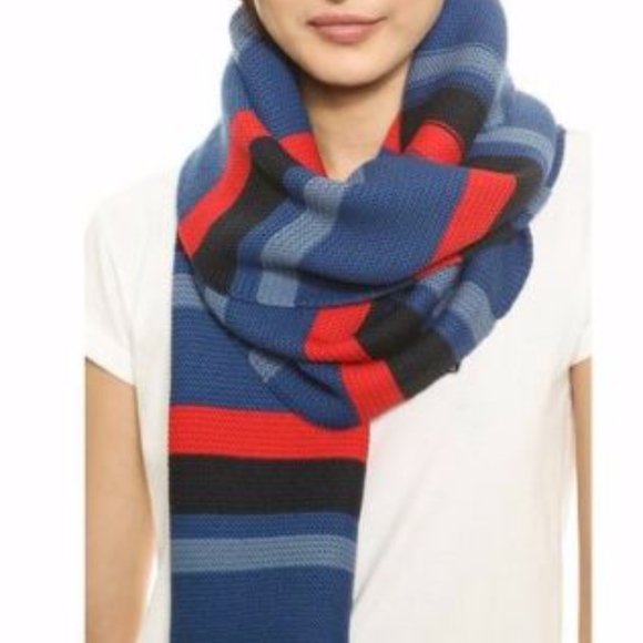 NWT $158 Marc by Marc Jacobs 'Rory Who' Striped Scarf! - Picture 2 of 6
